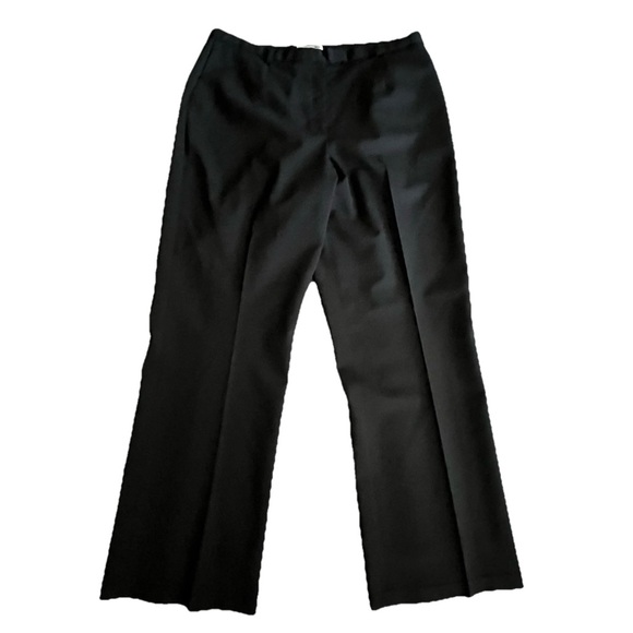 Pendleton Savvy Stretch Wool Dress Pants Women 14 Black High Rise VTG USA 36x29” - Picture 1 of 8